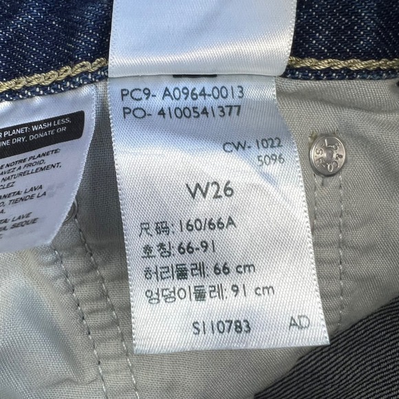 LEVI'S Low Pro Straight Leg Jeans Women's Size 26 Dark Wash Denim Casual - Picture 6 of 12